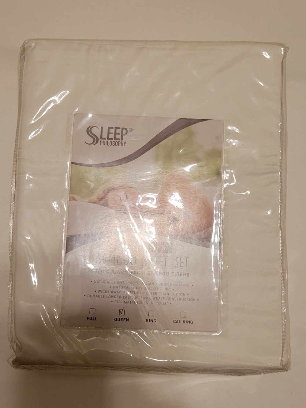 Sleep Philosophy Cream Luxury Sheet Set